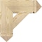 Ekena Millwork Traditional Arts and Crafts Rough Sawn Bracket w/ Offset Brace, Douglas Fir, 8"W x 20"D x 20"H BKT0806X20X20TRA03RDF - alternate 2